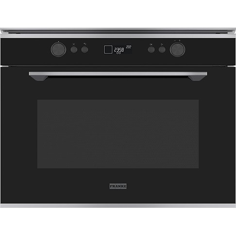 Cuptor microunde Franke Mythos FMY 45 MW XS Inox satinat - finisaj cristal negru